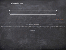 Tablet Screenshot of aliceweber.com